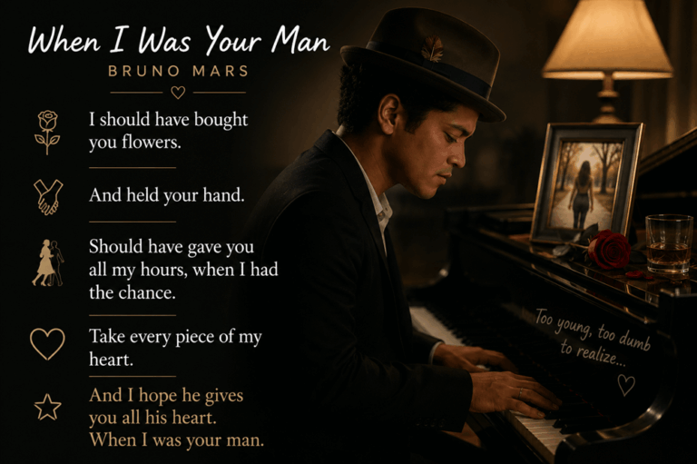 “When I Was Your Man” Lyrics Meaning