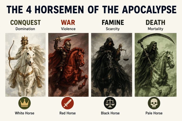 4 Horsemen of the Apocalypse Names and Meanings Explained