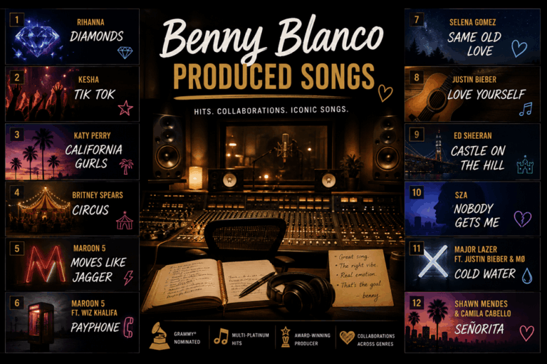 Benny Blanco Produced Songs