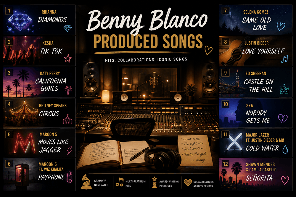 Benny Blanco Produced Songs