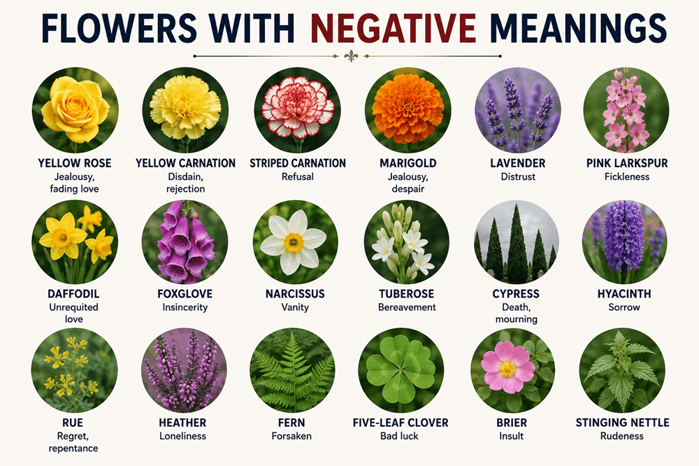 Flowers With Negative Meanings