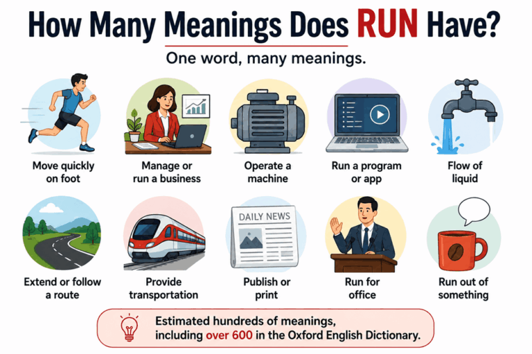 How Many Meanings Does Run Have