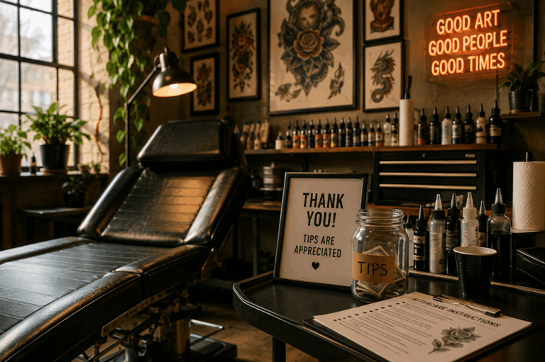 How Much to Tip a Tattoo Artist