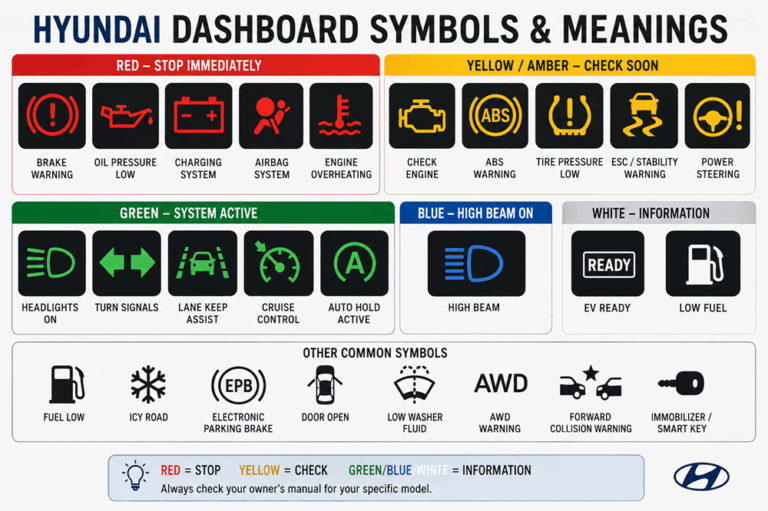 Hyundai Dashboard Symbols and Meanings