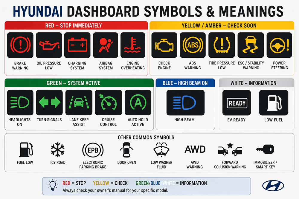 Hyundai Dashboard Symbols and Meanings