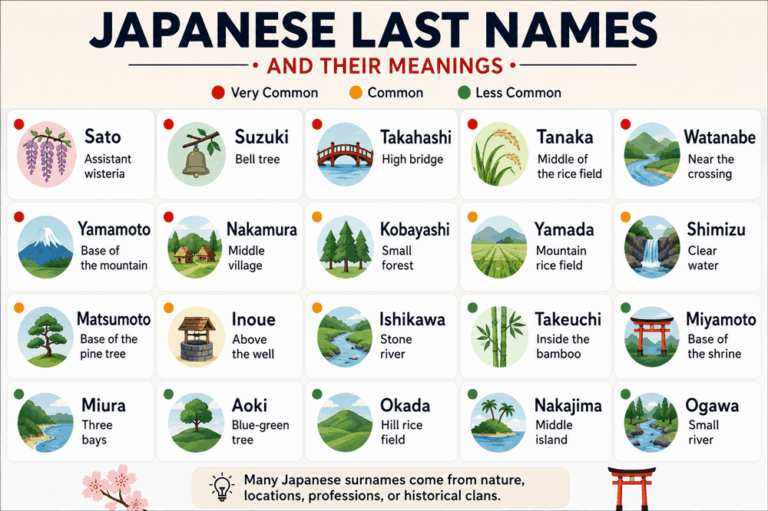 Japanese Last Names and Meanings