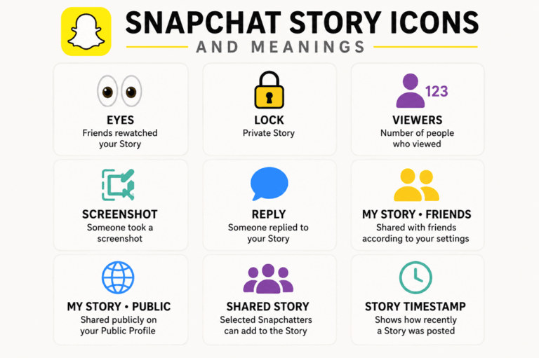 Snapchat Story Icon Meanings