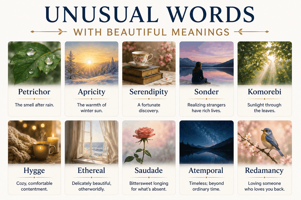 Unusual Words With Beautiful Meanings