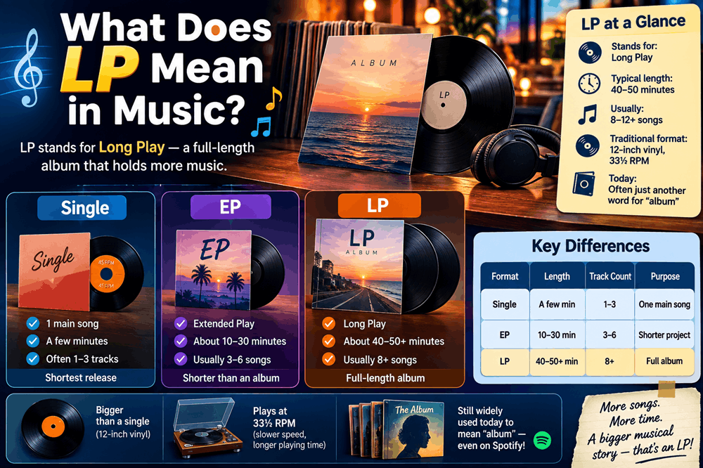 What Does LP Mean in Music