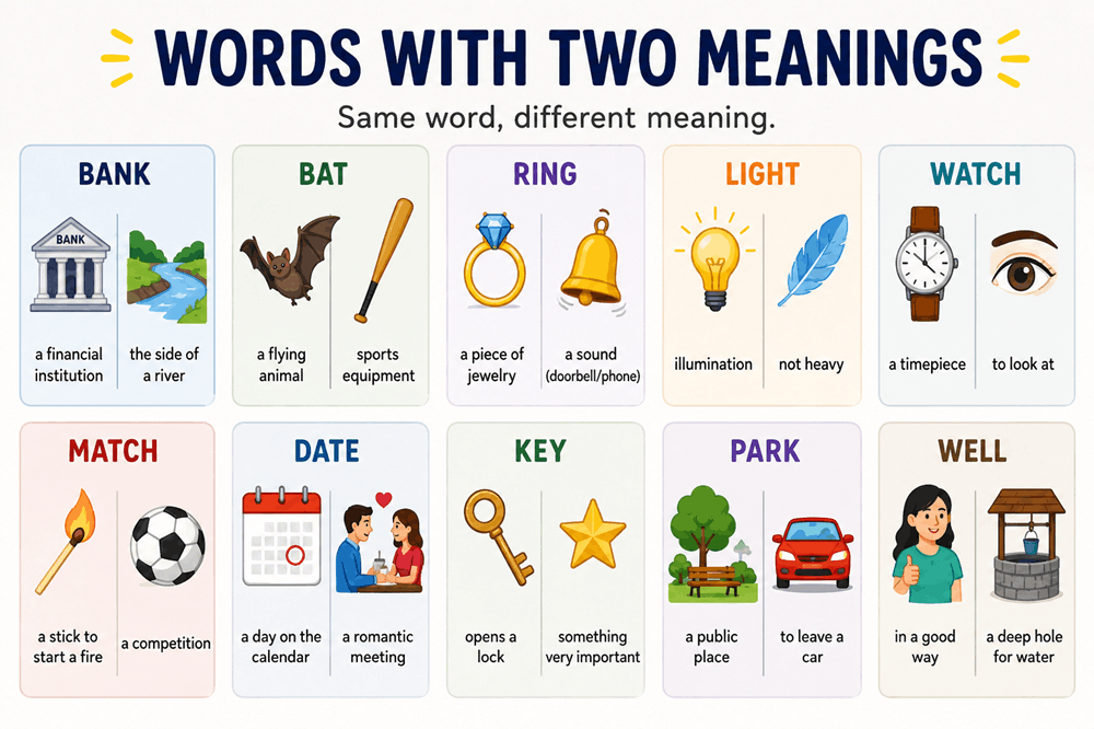 Words With Two Meanings