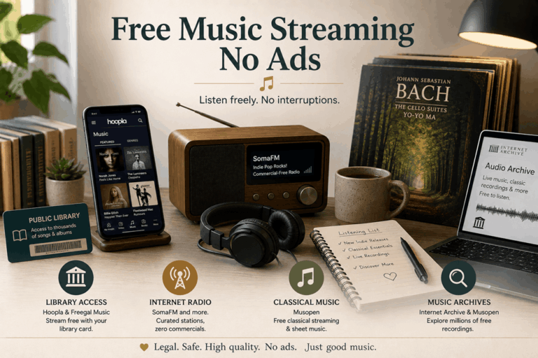 Free music streaming no ads